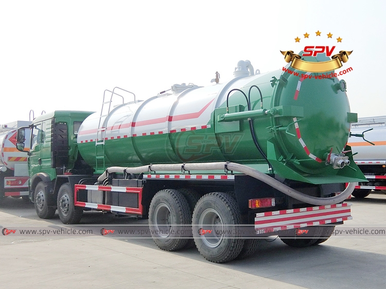 18 CBM Stainless Steel Vacuum Tank Sinotruk - LB